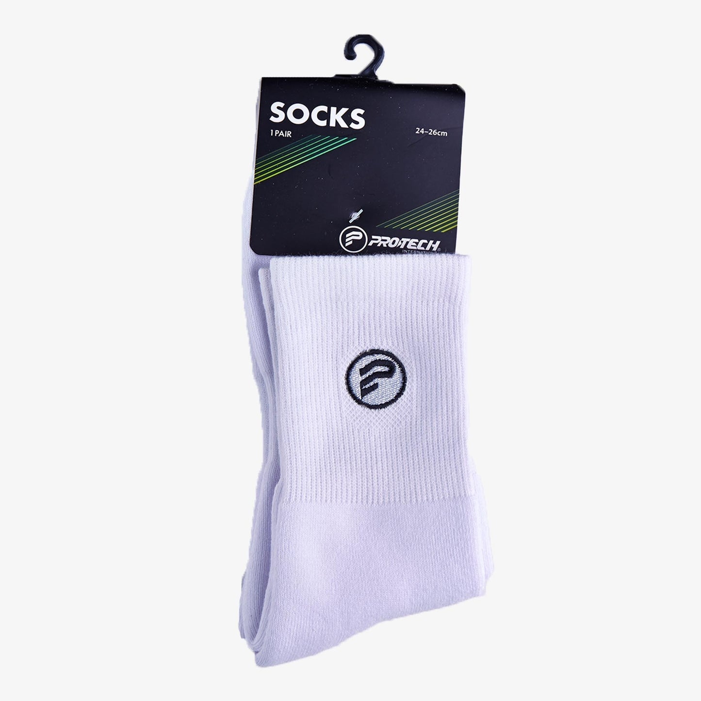 PROTECH ACTIVE PERFORMANCE TOURNAMENT SOCKS (WHITE/BLACK)