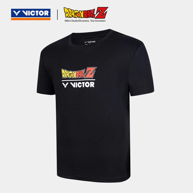 VICTOR X DRAGON BALL Z UNISEX KNITTED T-SHIRT (T-502DBZ C) BLACK