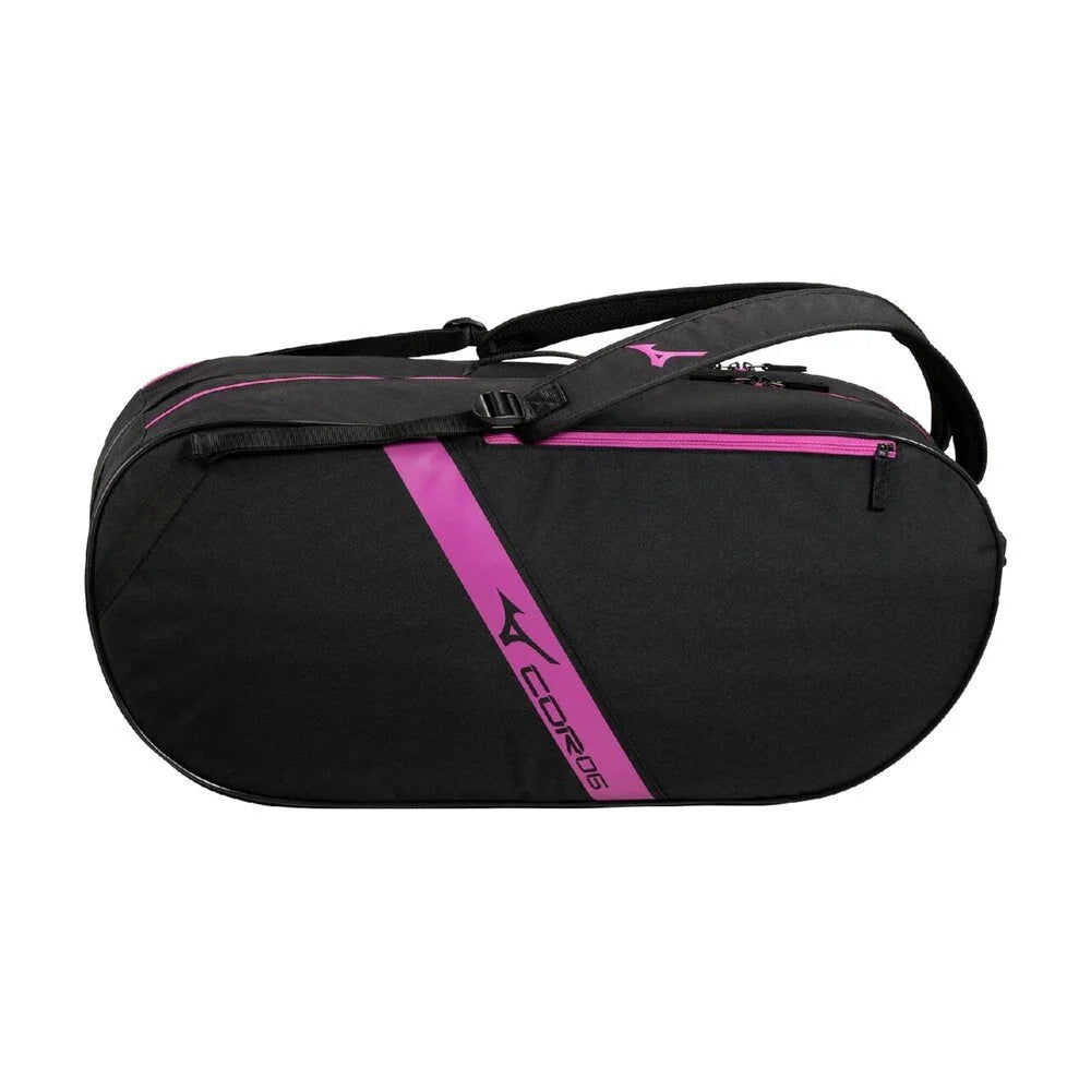 Mizuno pro series racquet bag (6 PCS) - black/pink