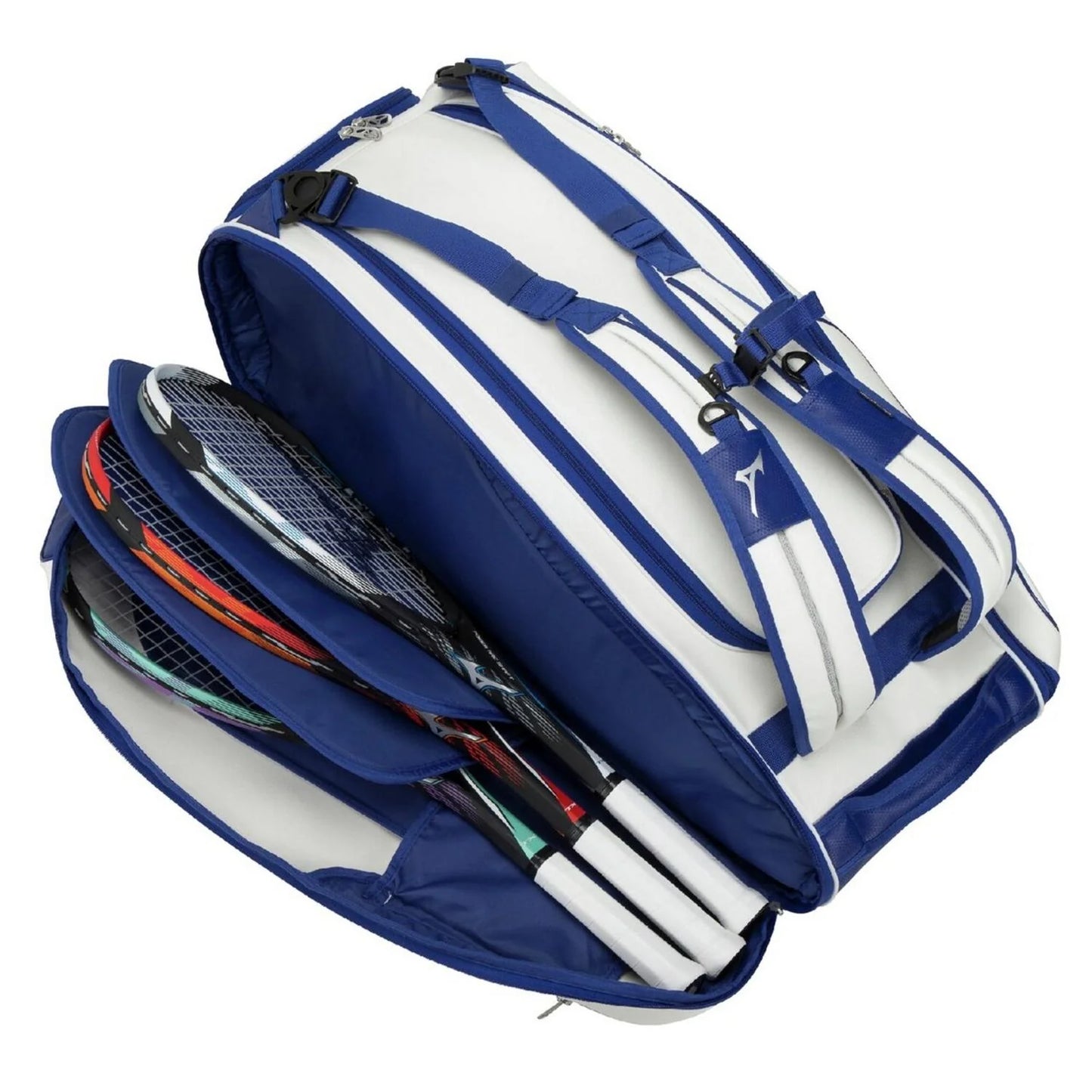 Mizuno tour racquet bag (9 PCS) blue/white