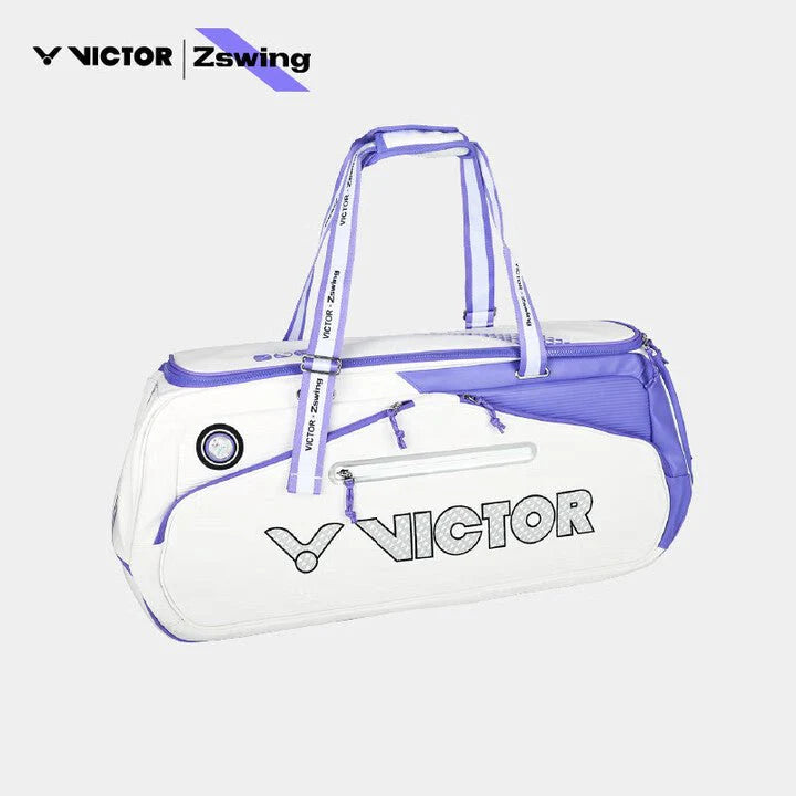 VICTOR X ZSW RECTANGULAR RACQUET BAG (6 PCS) BR5656ZSW AJ - White/Purple