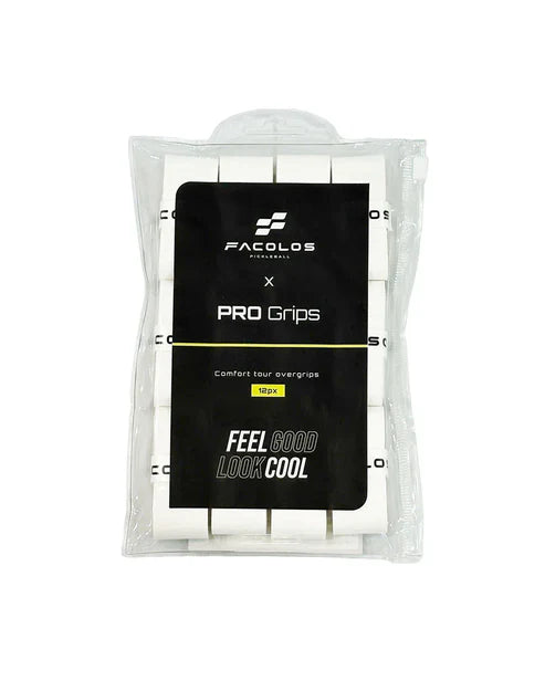 FACOLOS PICKLEBALL PRO OVERGRIPS 9 PACK (BLACK/WHITE/MINT)