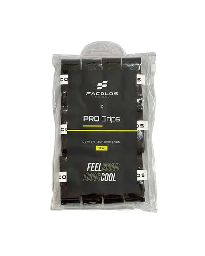 FACOLOS PICKLEBALL PRO OVERGRIPS 9 PACK (BLACK/WHITE/MINT)