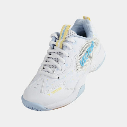 Victor A362JR (AM) junior badminton shoes (white/sky blue)