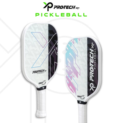 PROTECH PICKBALL PADDLE GEO S C/W NET BAG PADDLE-1PCS C/W BALLS-2PCS GREEN