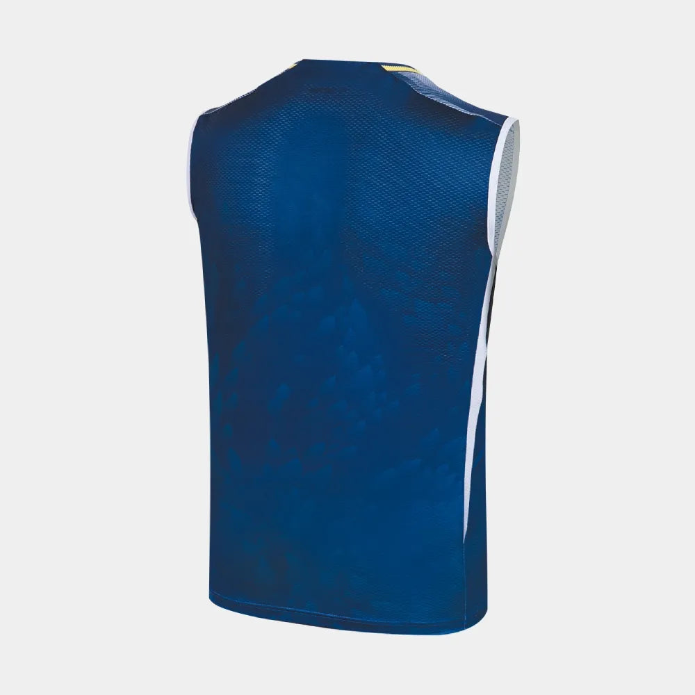 VICTOR LEE ZII JIA'S EXCLUSIVE TOURNAMENT KNITTED SLEEVELESS T-SHIRT (T-60005 B) (ROYAL BLUE)