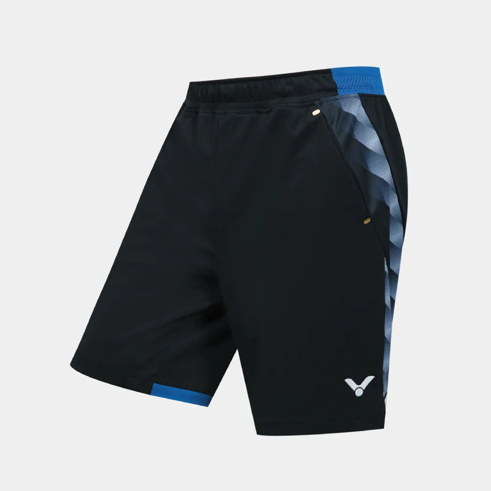 VICTOR LEE ZII JIA'S EXCLUSIVE TOURNAMENT KNITTED SHORTS (R-60201 C ) (BLACK)