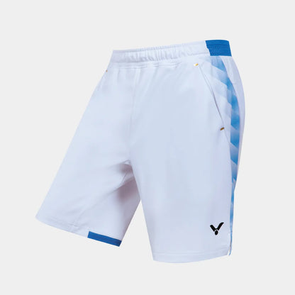 VICTOR LEE ZII JIA'S EXCLUSIVE TOURNAMENT KNITTED SHORTS (R-60201 A ) (WHITE)