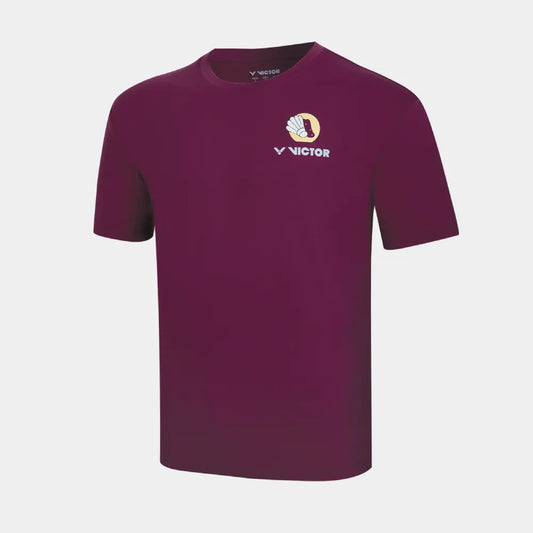 VICTOR KNITTED T-SHIRT UNISEX (T-60026 J) (TYRIAN PURPLE)