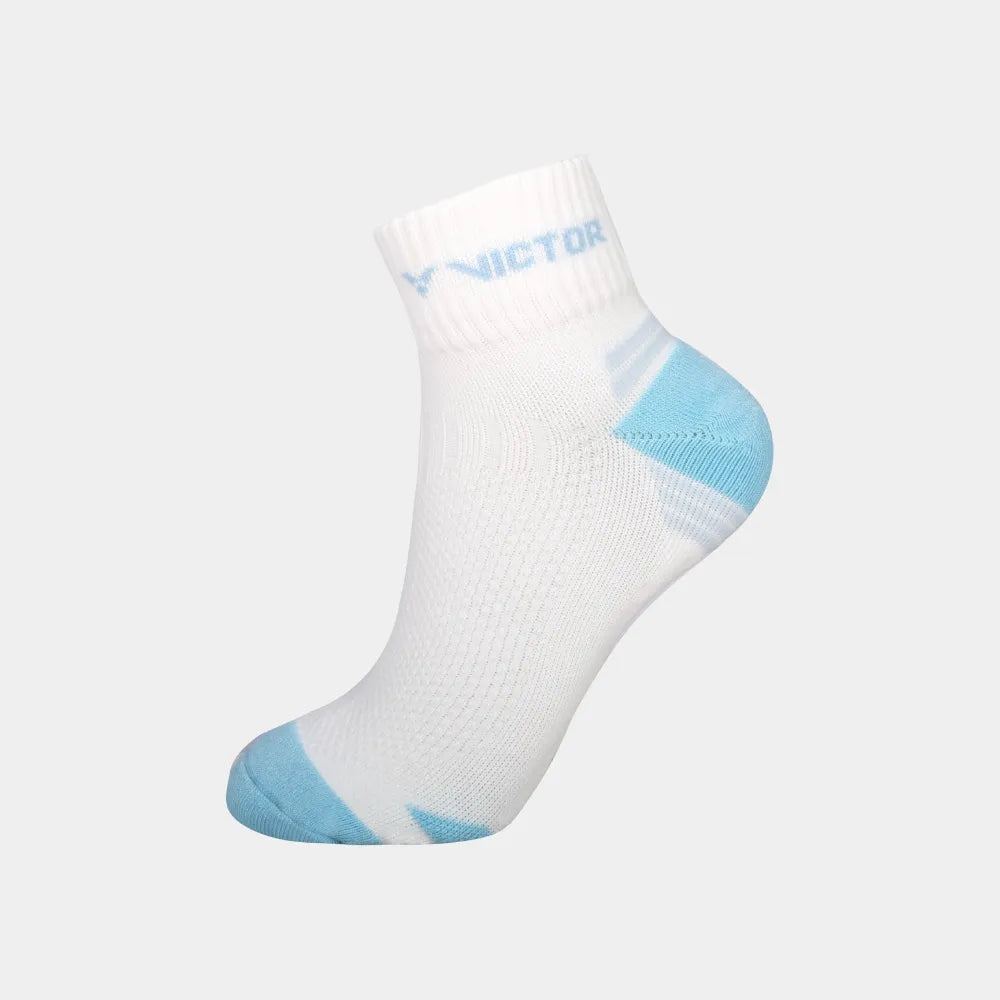 Victor sports socks unisex (SK1502 AM) (white/light blue)