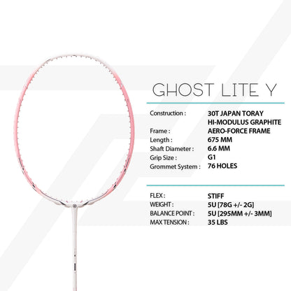 PROTECH BADMINTON RACQUET GHOST LITE Y 5UG1