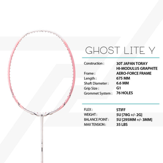 PROTECH BADMINTON RACQUET GHOST LITE Y 5UG1