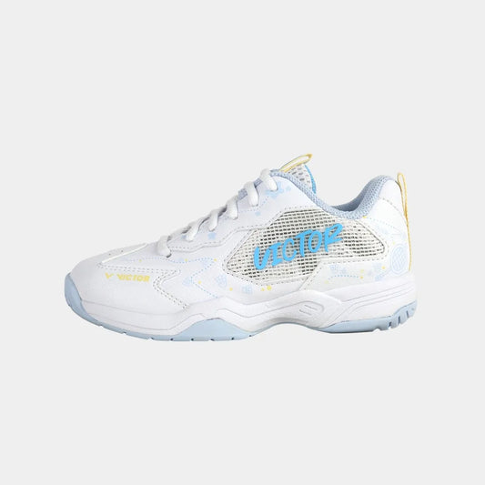 VICTOR A362JR (AM) JUNIOR BADMINTON SHOES (WHITE/SKY BLUE)