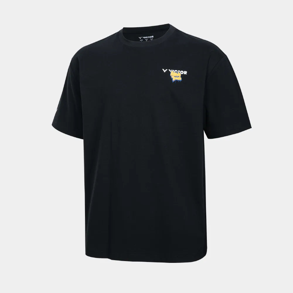 VICTOR KNITTED T-SHIRT UNISEX (T-60032 C) (BLACK)
