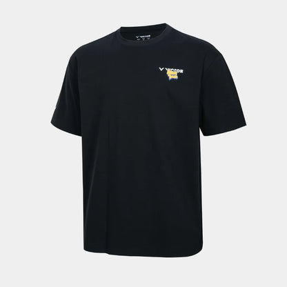 VICTOR KNITTED T-SHIRT UNISEX (T-60032 C) (BLACK)