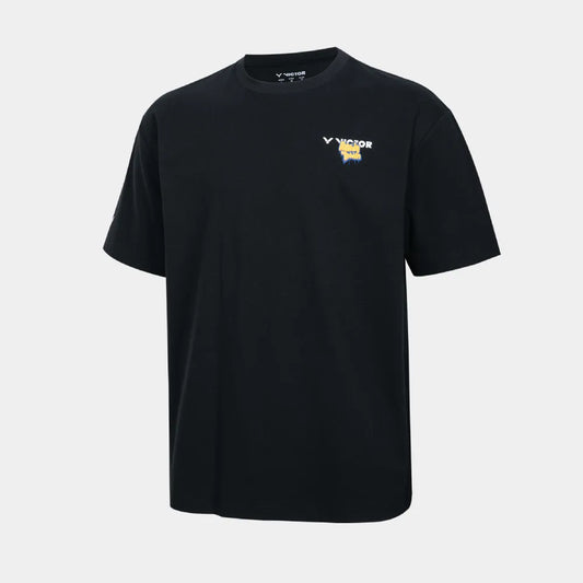 VICTOR KNITTED T-SHIRT UNISEX (T-60032 C) (BLACK)