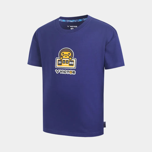 VICTOR X BABY MILO KNITTED T-SHIRT UNISEX (T-501BM F) (MILO BLUE)