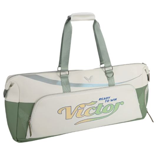 VICTOR BADMINTON SQUARE RACQUET BAG 6PCS (BR5631 AG) WHITE/BASIL