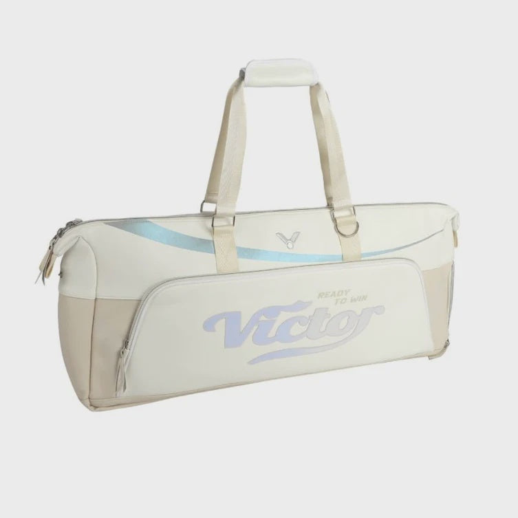 VICTOR BADMINTON SQUARE RACQUET BAG 6PCS (BR5631 AL) WHITE/GARDENIA