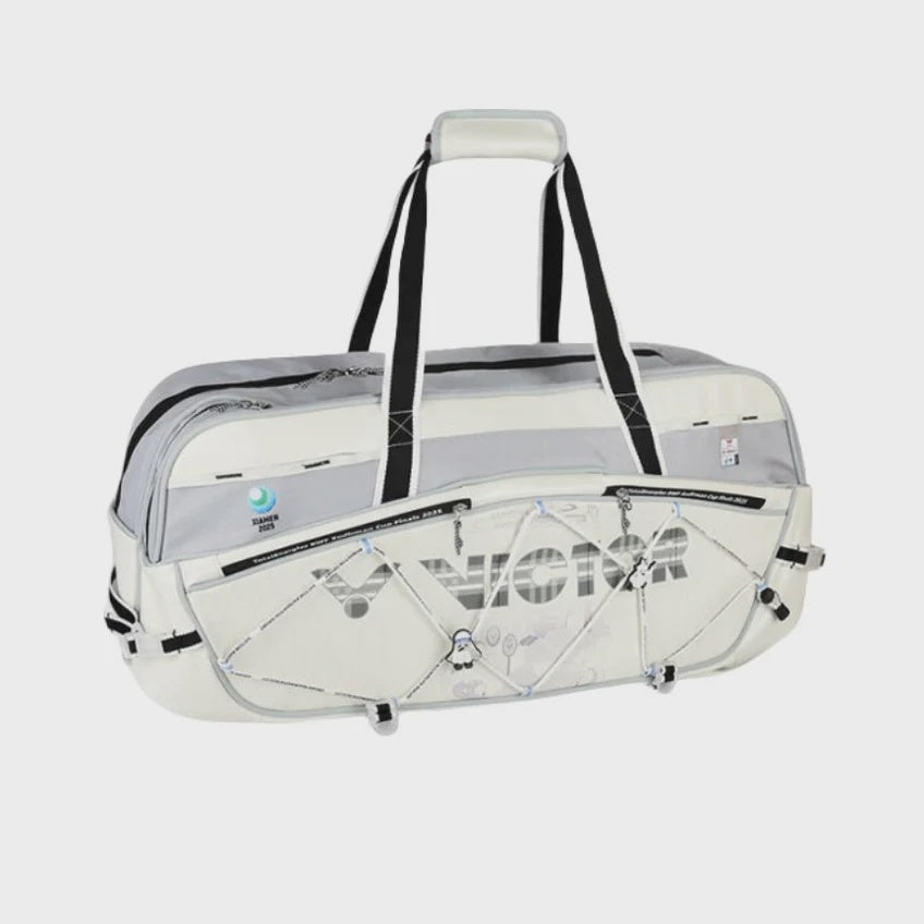 VICTOR 2025 SUDIRMAN CUP FINALS BADMINTON SQUARE RACQUET BAG (BR5647SC25 HA) LUNAR ROCK / WHITE