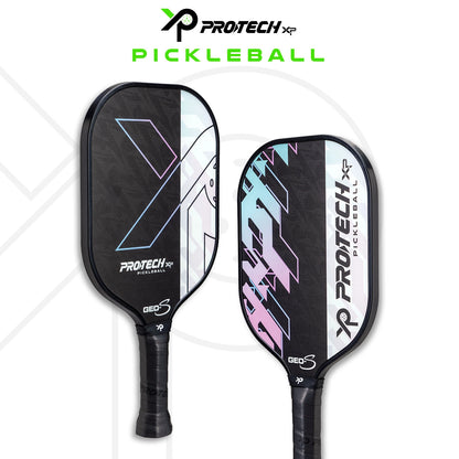 PROTECH PICKBALL PADDLE GEO S C/W NET BAG PADDLE-1PCS C/W BALLS-2PCS GREEN