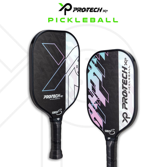 PROTECH PICKBALL PADDLE GEO S C/W NET BAG PADDLE-1PCS C/W BALLS-2PCS GREEN