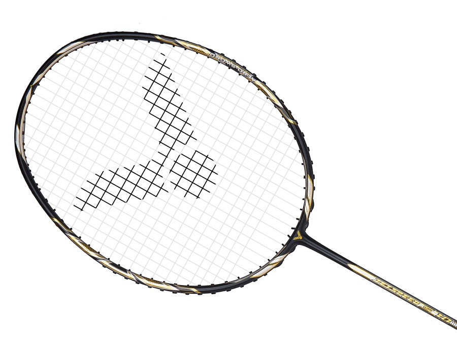 VICTOR JETSPEED S10 BADMINTON RACQUET (BLACK) (JS-10) 3U/4U [UNSTRUNG]