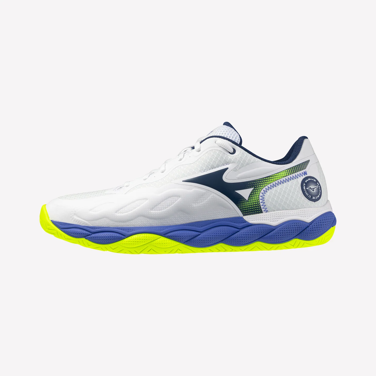 Mizuno Wave Enforce Court AC (61GA243220) tennis shoes unisex (white/blue/green)