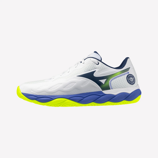 MIZUNO WAVE ENFORCE COURT AC (61GA243220) TENNIS SHOES UNISEX (WHITE/BLUE/GREEN) (Copy)