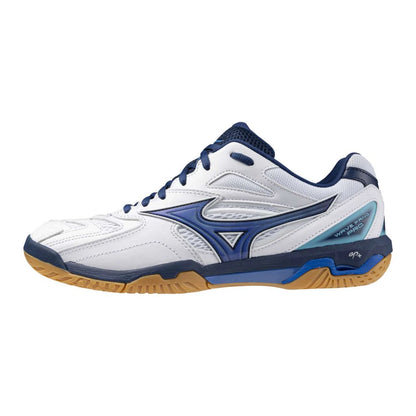 MIZUNO WAVE FANG PRO 71GA210091 BADMINTON SHOES (WHITE/BLUE)