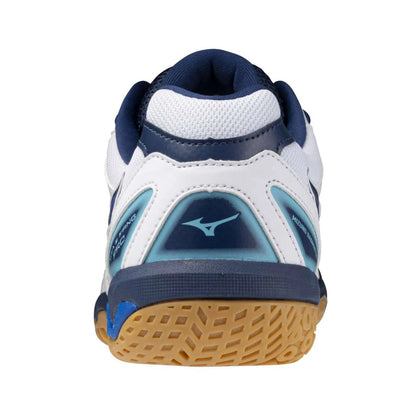 MIZUNO WAVE FANG PRO 71GA210091 BADMINTON SHOES (WHITE/BLUE)