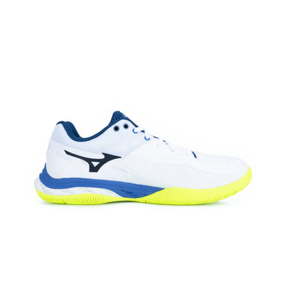 MIZUNO WAVE FANG 2 71GA231351 BADMINTON SHOES (WHITE/BLUE/GREEN)