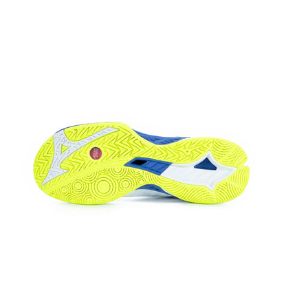 MIZUNO WAVE FANG 2 71GA231351 BADMINTON SHOES (WHITE/BLUE/GREEN)