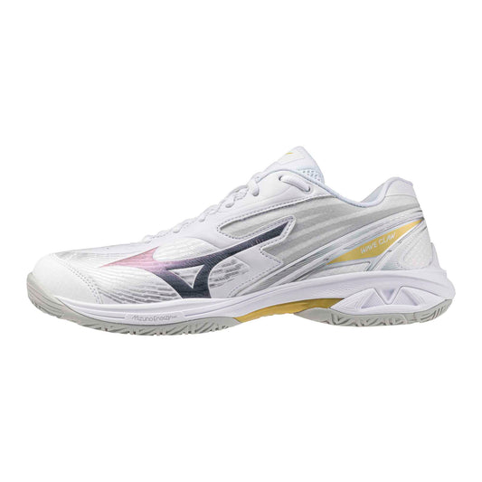 MIZUNO WAVE CLAW PRO 3 71GA265201 BADMINTON SHOES (WHITE/GOLD)