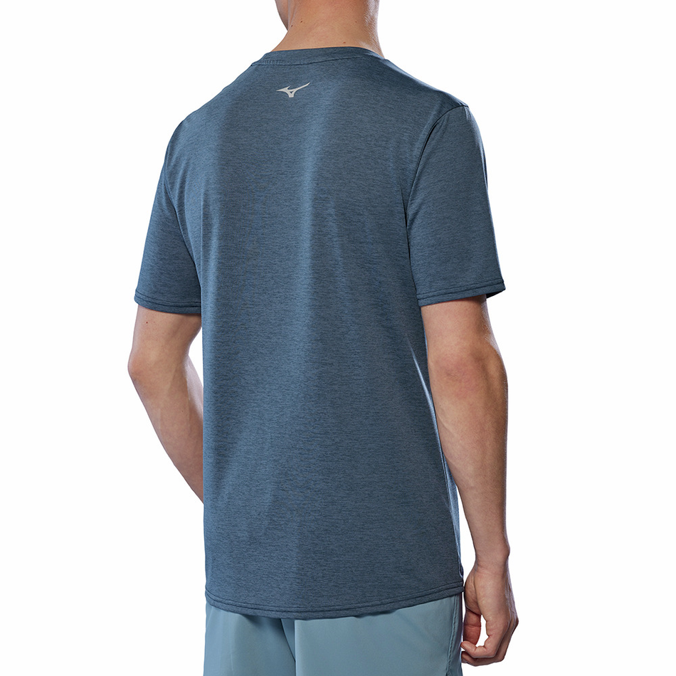 MIZUNO IMPULSE RB TEE MEN (J2GAC00905) VINTAGE INDIGO