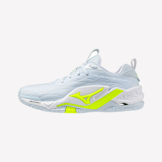 MIZUNO WAVE STEALTH NEO 2 NB (X1GB249639) WOMEN NETBALL SHOES (SKY BLUE/GREEN)