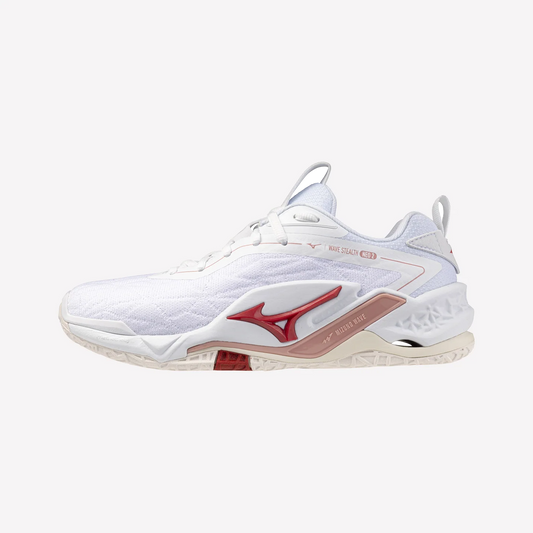 MIZUNO WAVE STEALTH NEO 2 NB (X1GB259673) WOMEN NETBALL SHOES (WHITE/ROSE)