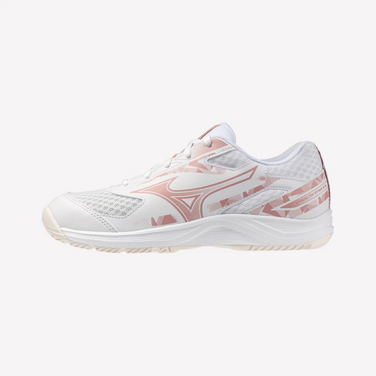 MIZUNO STEALTH STAR 3 JR. NB (X1GC250873) NETBALL SHOES (WHITE/PINK)