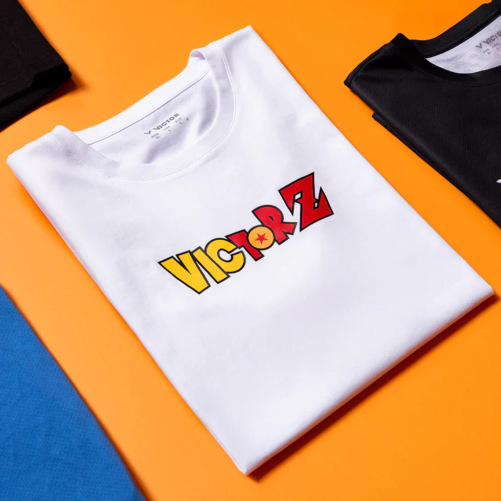VICTOR X DRAGON BALL Z UNISEX KNITTED T-SHIRT (T-503DBZ A) WHITE