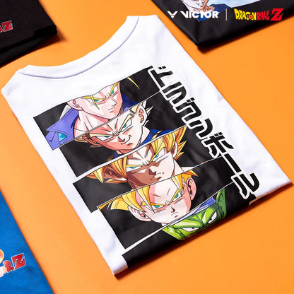 VICTOR X DRAGON BALL Z UNISEX KNITTED T-SHIRT (T-503DBZ A) WHITE