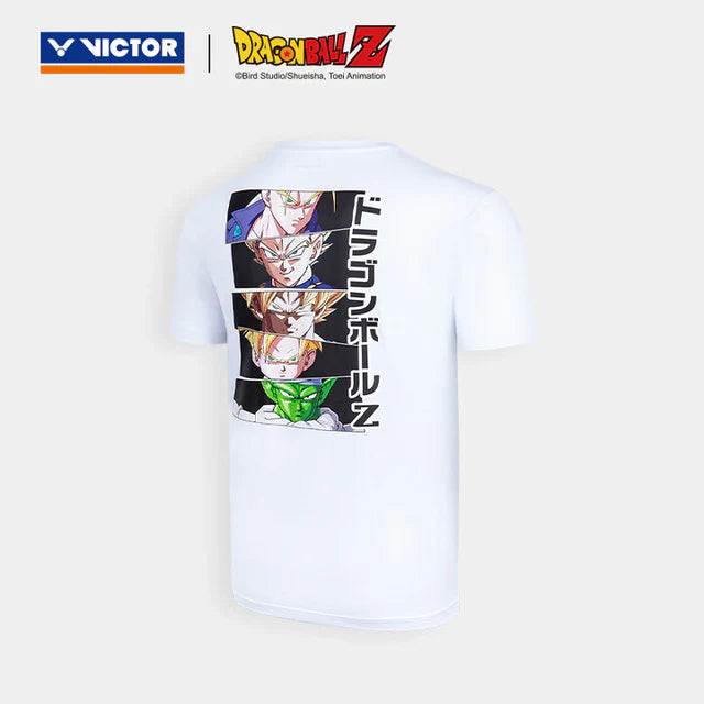 VICTOR X DRAGON BALL Z UNISEX KNITTED T-SHIRT (T-503DBZ A) WHITE