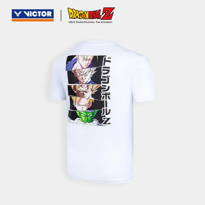 VICTOR X DRAGON BALL Z UNISEX KNITTED T-SHIRT (T-503DBZ A) WHITE