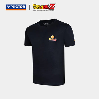 VICTOR X DRAGON BALL Z UNISEX KNITTED T-SHIRT (T-504DBZ) C-BLACK / F-BLUE