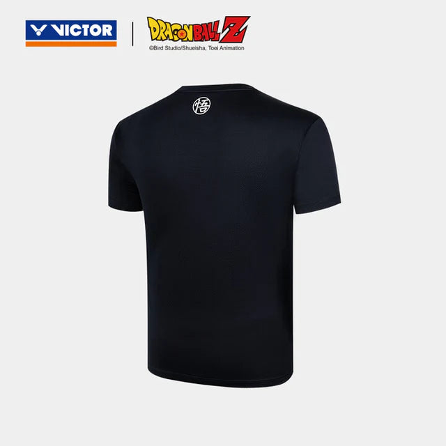 VICTOR X DRAGON BALL Z UNISEX KNITTED T-SHIRT (T-504DBZ) C-BLACK / F-BLUE