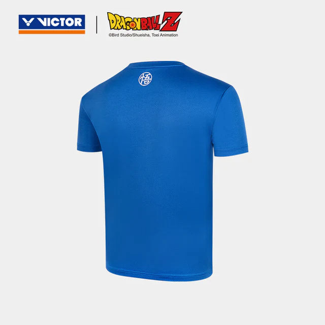 VICTOR X DRAGON BALL Z UNISEX KNITTED T-SHIRT (T-504DBZ) C-BLACK / F-BLUE