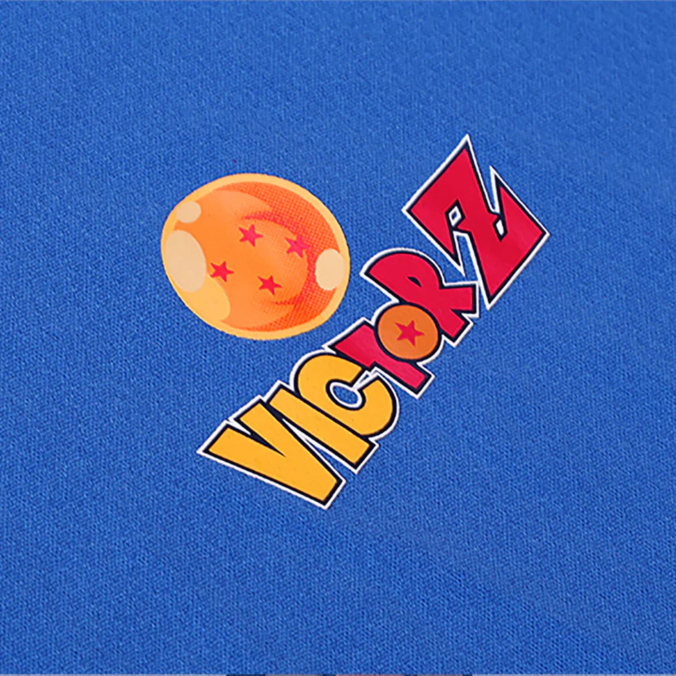 VICTOR X DRAGON BALL Z UNISEX KNITTED T-SHIRT (T-504DBZ) C-BLACK / F-BLUE