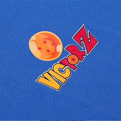 VICTOR X DRAGON BALL Z UNISEX KNITTED T-SHIRT (T-504DBZ) C-BLACK / F-BLUE