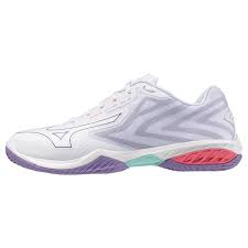 WAVE CLAW EL 2 BADMINTON SHOES 71GA258368 (WHITE/VIOLET INDIGO/CAMELLIA ROSE)