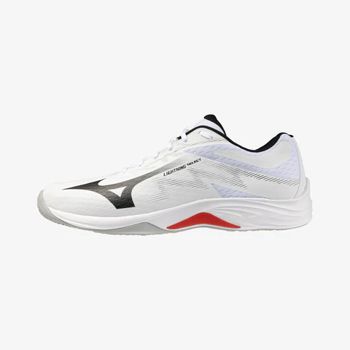 MIZUNO LIGHTNING SELECT (V1GA267059) INDOOR SPORTS SHOES UNISEX (WHITE/BLACK/RED)