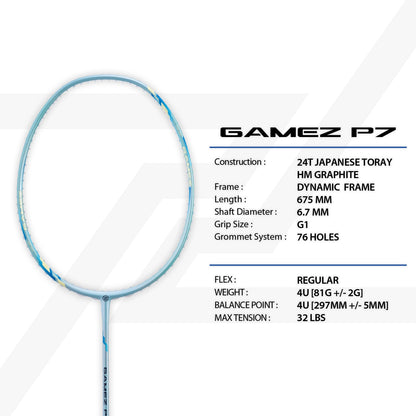Protech badminton racquet Gamez series [unstrung]